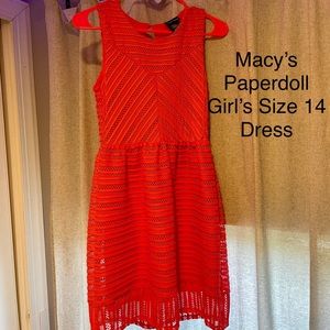 Macy’s Paper Doll Dress